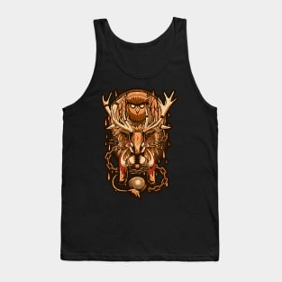 owl and deer Tank Top